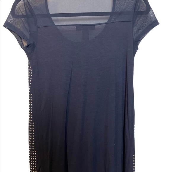 INC Petite Navy Blue Rhinestone Embellished Cap Sleeve Top Sz. Petite - Picture 6 of 7